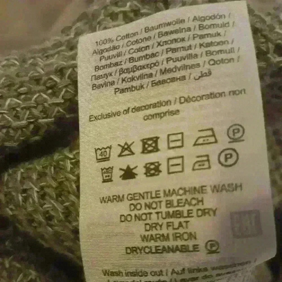 Jack  & Jones khaki green crew neck long sleeve knit trendy casual sweater M - Picture 7 of 7